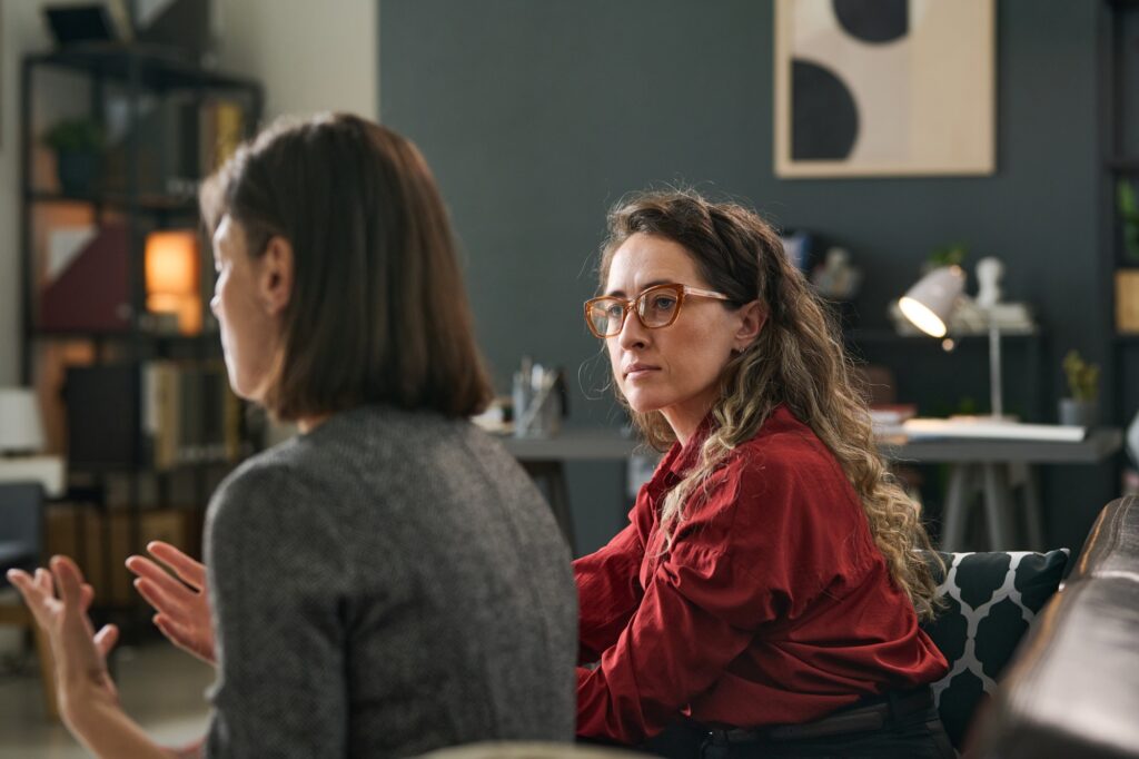 Discussing Business Strategy in Modern Office Setting